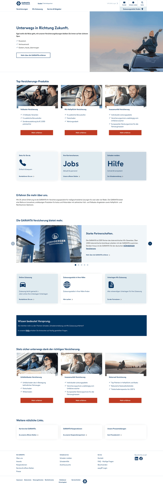 Screenshot of Garanta project
